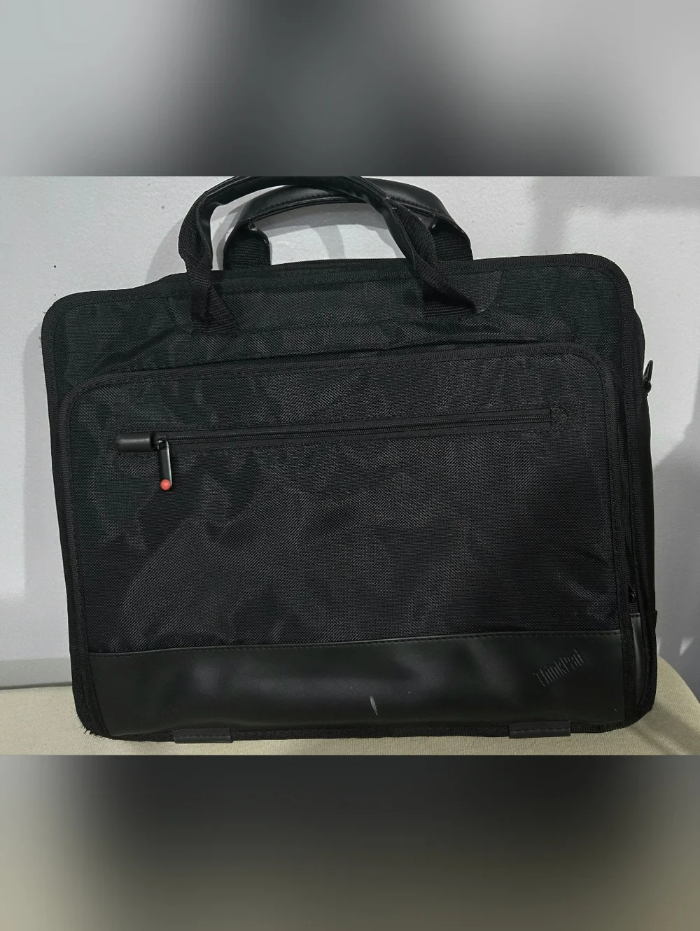 Black Laptop Briefcase for Men - Slim Professional Carry Case - ThinkPad
